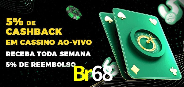 Promoções do cassino ao Vivo Br68